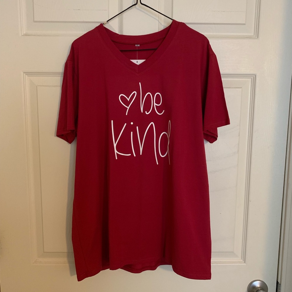 “Be Kind” pink T-shirt
